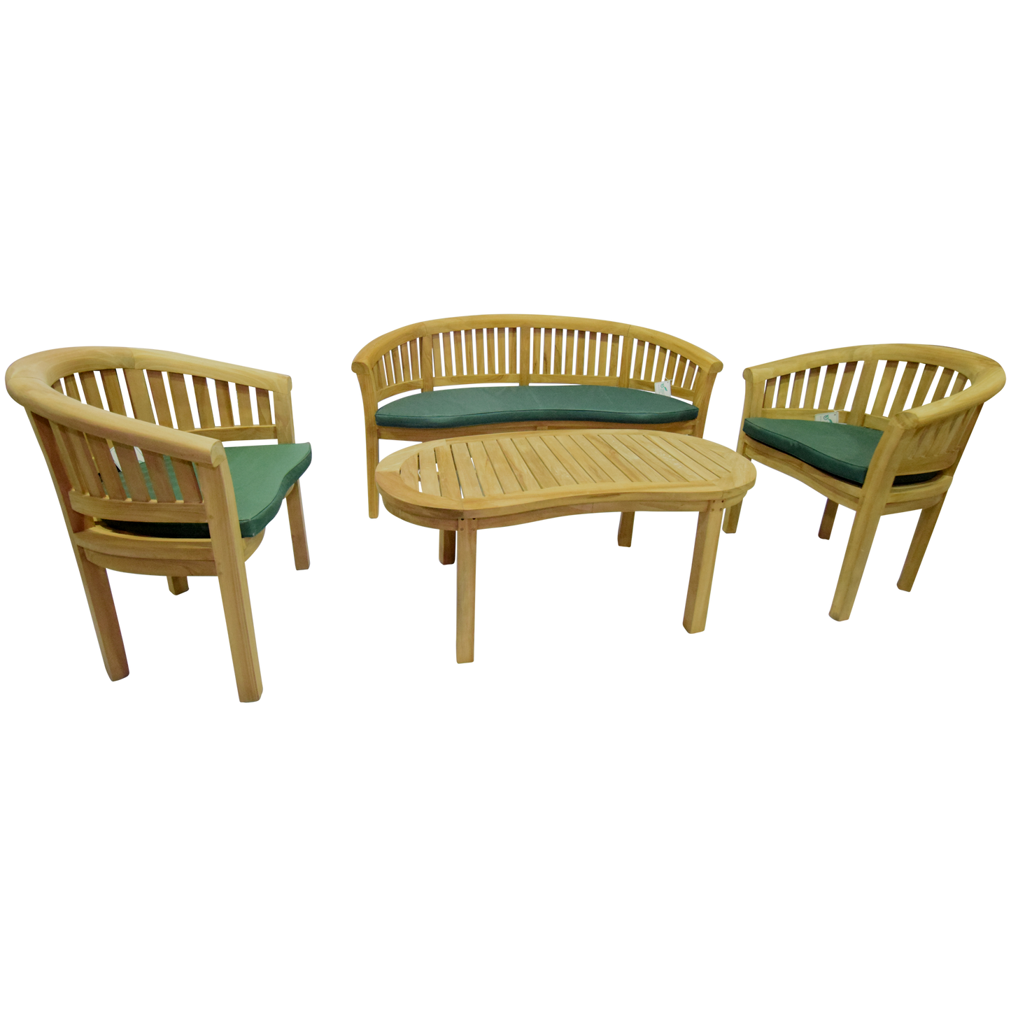 Luxury Refined Teak Banana Table Set