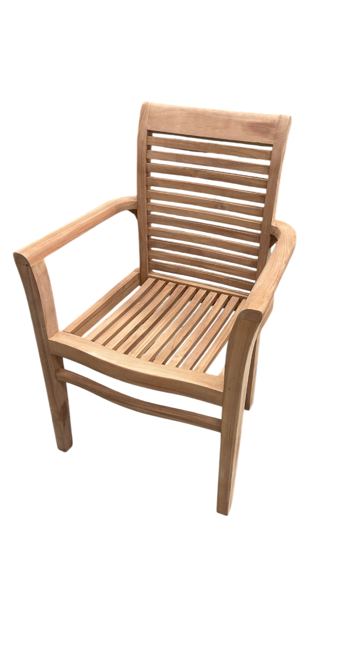Teak Stacking Dining Garden Chair