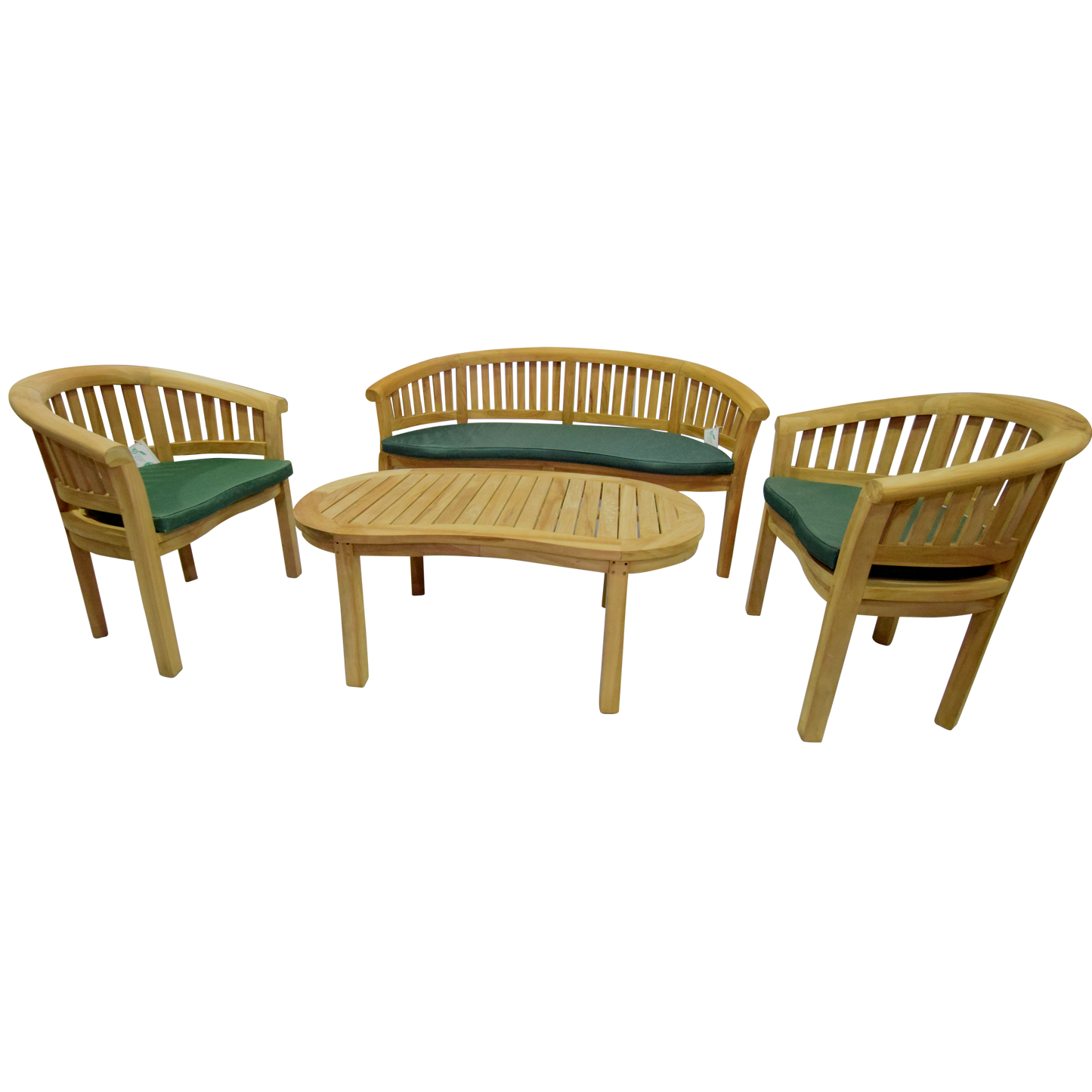 Luxury Refined Teak Banana Table Set