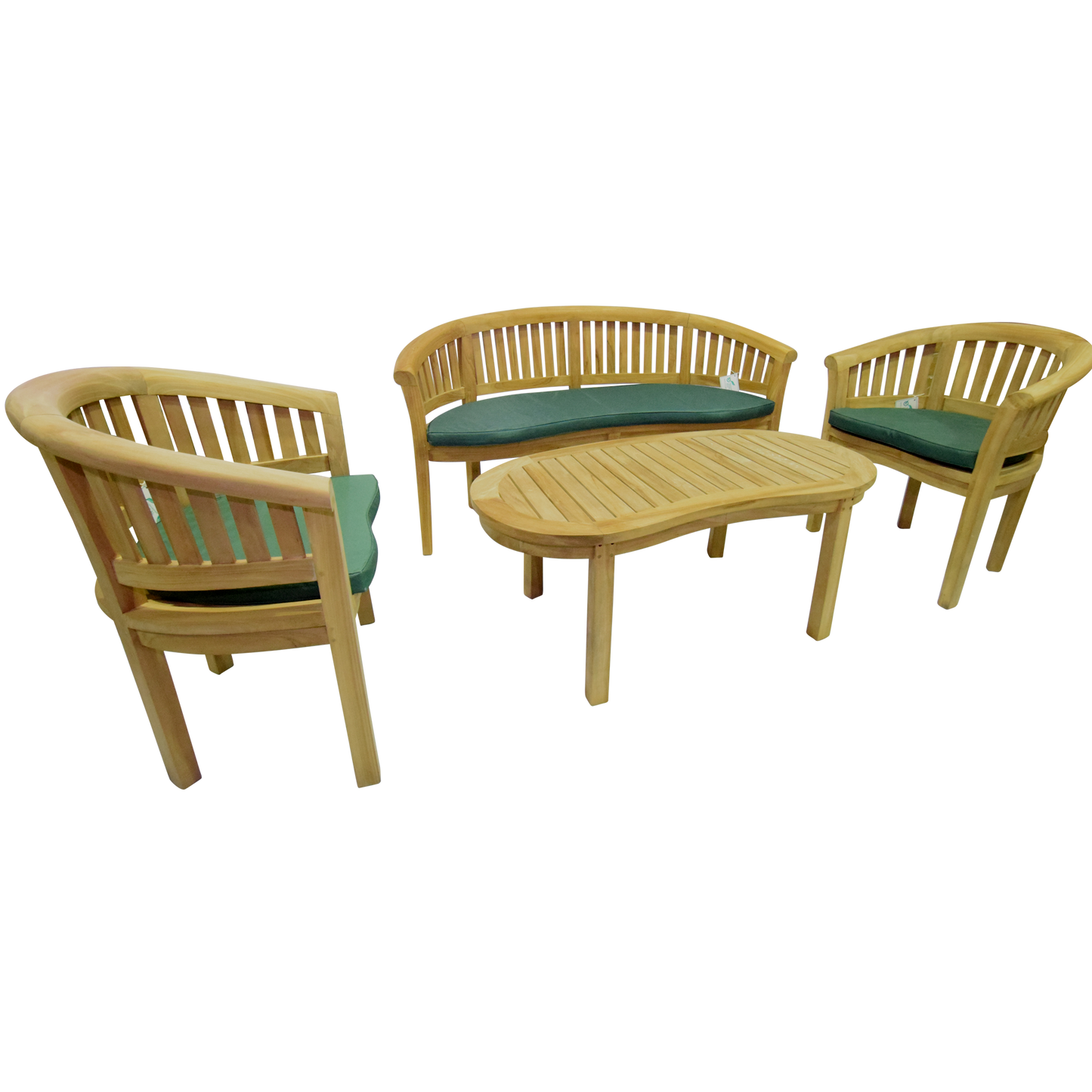 Luxury Refined Teak Banana Table Set